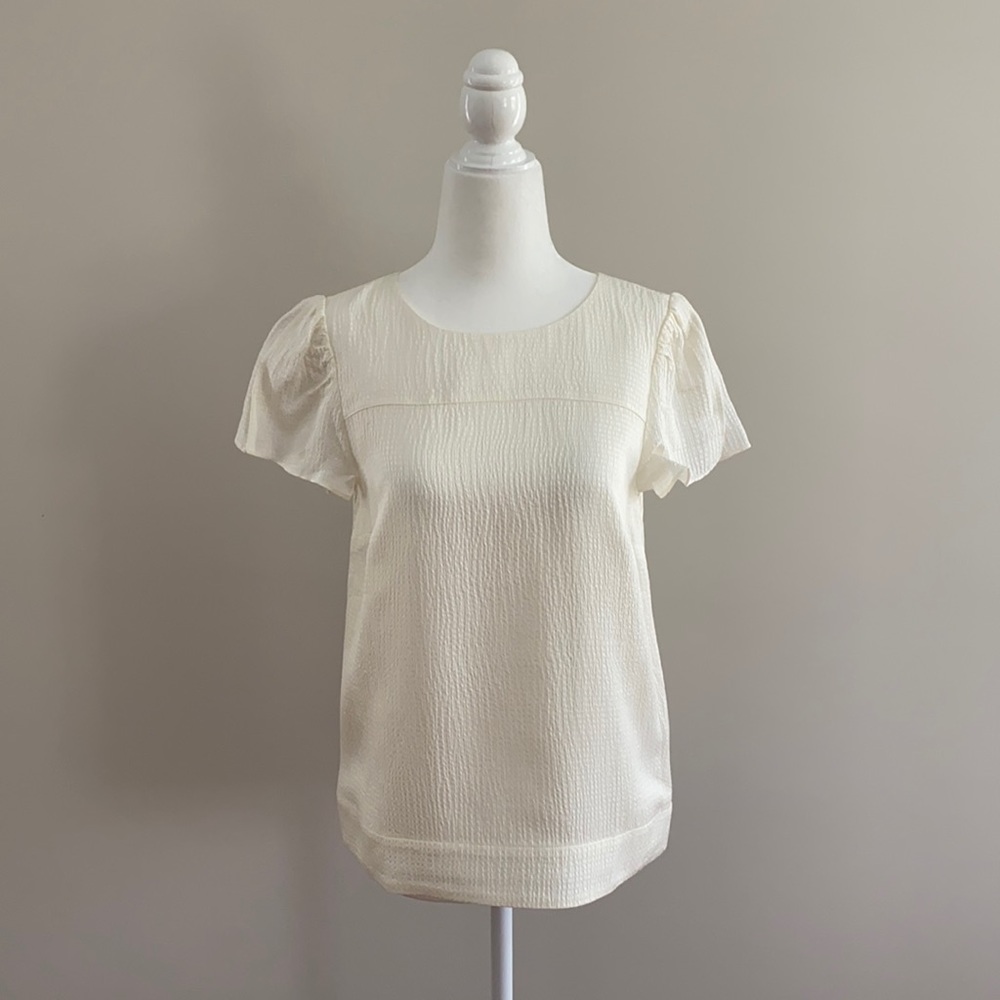 J. Crew Hammered Silk-blend Blouse